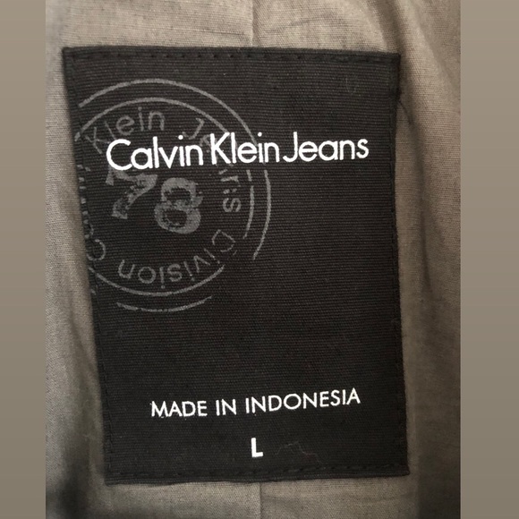 Calvin Klein Jeans Gray Camo Blazer - Picture 3 of 3